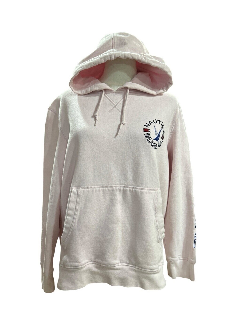 Nautica Blue Sail Women’s Hoodie Pullover Sweater M Pink